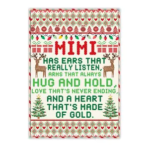 Christmas Card for Mimi, Heartfelt Mimi Christmas Card with Festive Design, Premium Envelope, Perfect Xmas Gift for Grandma