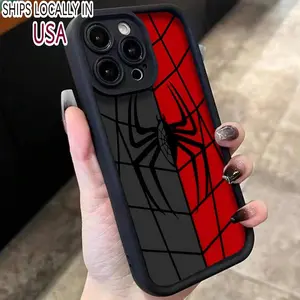 Spider Web Pattern Phone Case, 1 Count Anti-fall Decorative Phone Protector Cover, Phone Accessories Compatible with iPhone 11 12 13 14 15 Pro Max
