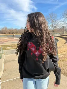 Tatreez Sweatshirt cross stitch