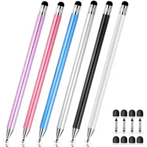 2-in-1 Stylus Pen for  Screen, Stylists pens for  Screens Compatible Phone/pad/and Tablets   Screens (6 PCS)