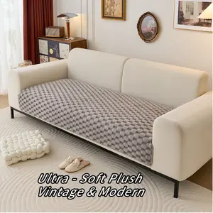 1pc 3D Bubble - Textured Sofa Cushion, Ultra - Soft Plush Couch Protector, Ideal for Vintage & Modern Living Room Decor