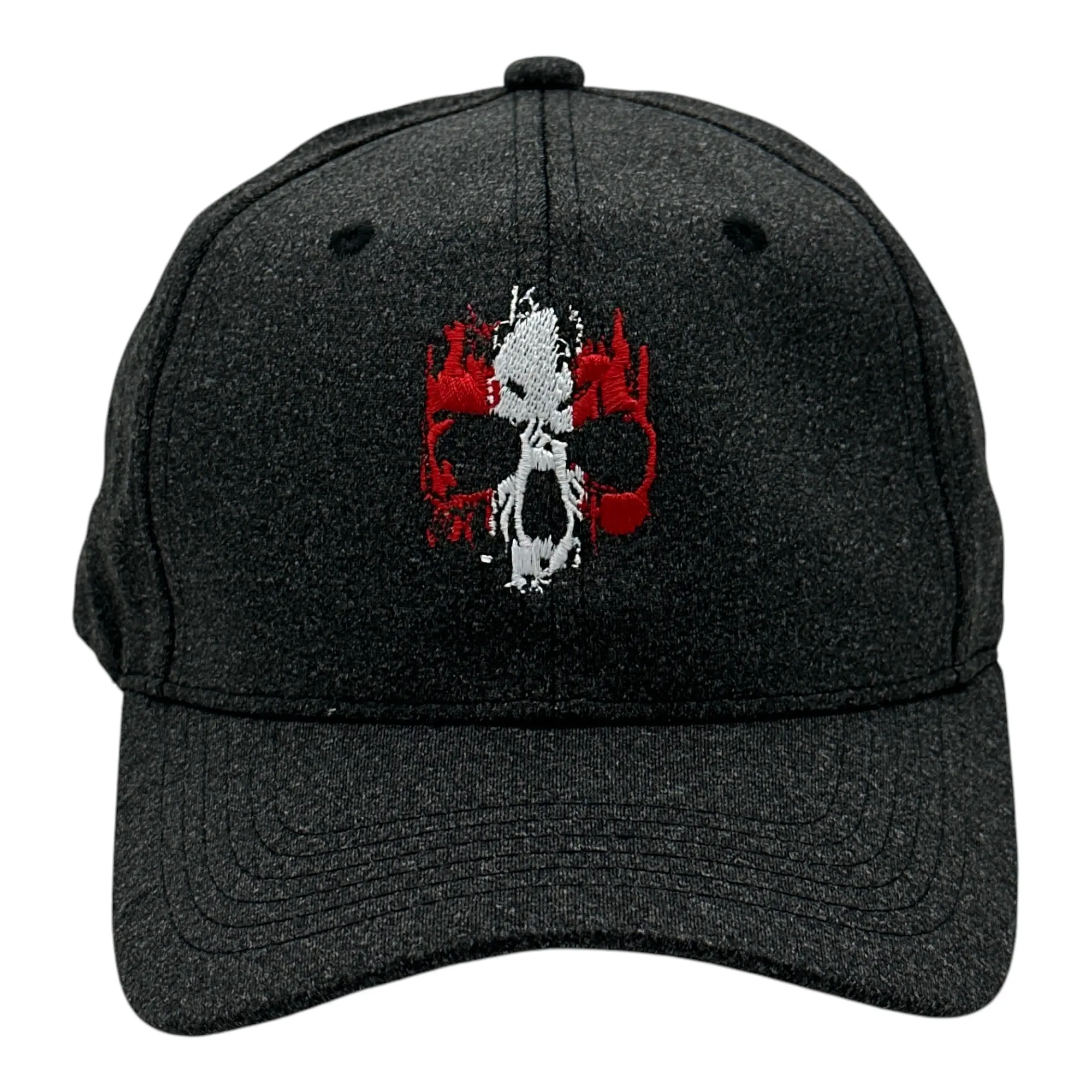Grunge Striped Skull Hat Funny Awsome Cool Skeleton Graphic Novelty Cap Funny Hats Funny Sarcastic  Novelty Caps for Men Black - Standard