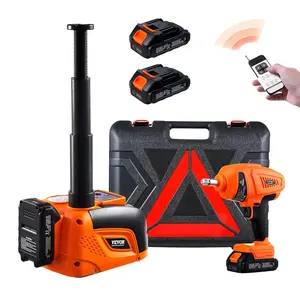 【Father's Day】VEVOR Upgraded Wireless Electric Hydraulic Car Jack with Remote Control & Battery Charging,  5 Tons /11000 lbs Portable Jack kit with Electric Impact Wrench
