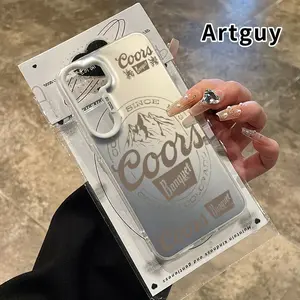 Phone Case Compatible with Samsung Galaxy  S23 Ultra S24 Plus S25 S22+ Coors Emblem Pattern Shockproof Silicone PC Back Protective Smartphone Cover Cellphone Protective