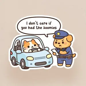 Funny Cat Stickers, Water Bottle Stickers, Cute Stickers, Laptop Stickers, Fun Decorative Stickers for Laptops and Bottles