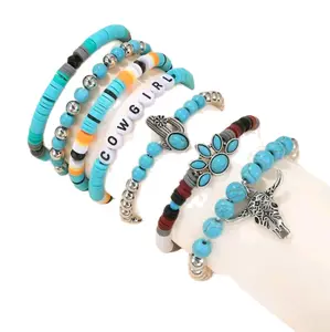 Cowgirl Bracelets - Single Bracelet with Cow Design, Adjustable Fit, Durable Material, Versatile Accessory for Any Occasion