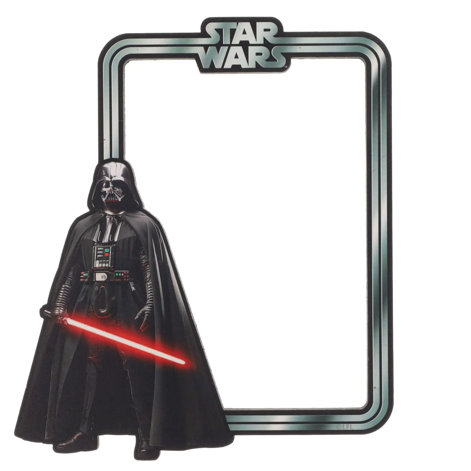 Star Wars Darth Vader Large Size Laser Cut MEGA Funky Chunky Magnetic Frame - Toynk Exclusive Kitchen Refrigerator Magnet, Metal Decor, Great Gift for Fans, Home Supplies Item