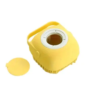 2026 Silicone Pet Bath Brush for Dogs & Cats, Soft Multifunctional Spa Brush with Liquid Compatibility, Ideal for Shampoo & Conditioner
