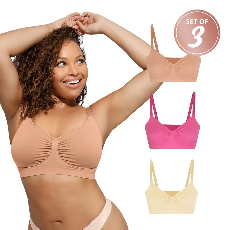 FeelinGirl #live WIRELESS Bra Black Friday ONLY bundle   livestream#10 [3-Piece] Fit Womenswear Straps Everyday