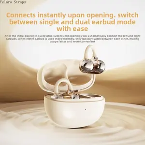 Open Ear Bluetooth Headphones, Painless Long-Wear Wireless Smart Earbuds, Earbud