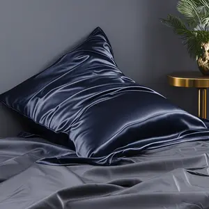 Bedsum Mulberry Silk Pillowcase 1 Piece with Hidden Zipper, Luxurious Both Side 19 Momme Pillow Case