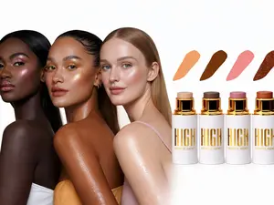 Luxury Set: 4-in-1 Cream Contour Sticks for Copper Skin - Includes Concealer, Blush, Bronzer & Highlighter! Waterproof, Long-Wear & Blendable Formula for Flawless Application. Elevate Your Makeup Game with High Cosmetic Agency - Perfect for a Radiant Glow