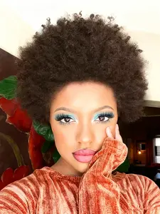 Pixie Cut Human Hair Wigs Short Afro Curly Natural, 150% Density for Women Daily Party Cosplay Use, Machine Made