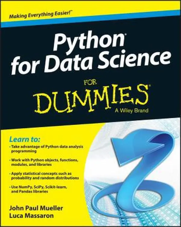 USED Book - Python for Data Science for Dummies by Mueller, John Paul (Paperback) - english