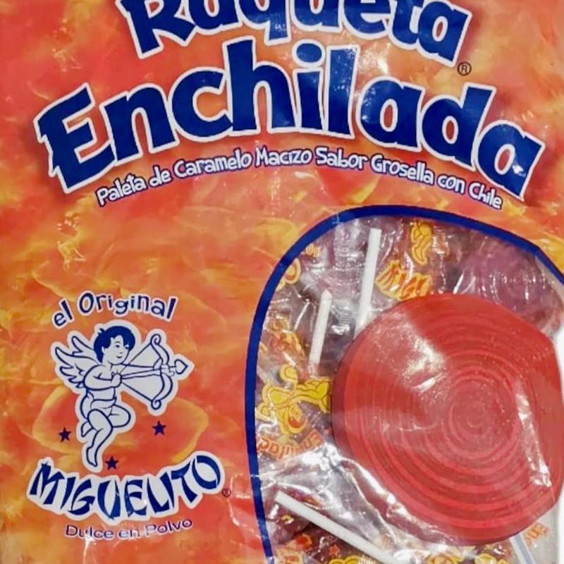 Raqueta Enchilada Miguelito Lollipop - 40 ct. Perfect Snack for Parties and Events