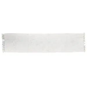Cotton Textured Table Runner - White