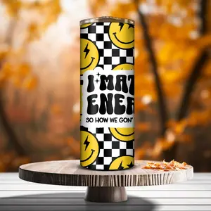 I Match Energy 20oz stainless steel tumbler Straw included Drinkware