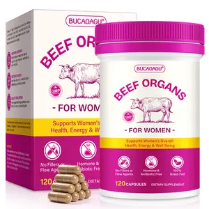 [NEW]Raised New Zealand Beef Organs for Women - 6-in-1 Vitamin-Infused Whole Food Supplement with Liver, Heart & Kidney for Natural Energy, Hormone Balance & Metabolism Support*, Non-GMO, 120 Capsules (60-Day Supply) - Spring Glow Up, Summer Ready