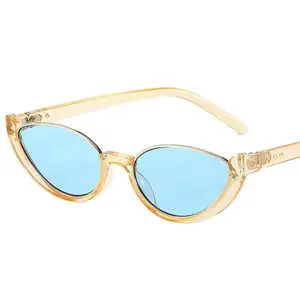 Blue Lens Half Rim Frames - Simple Design with Blue Tinted Lenses and Half Rim Structure