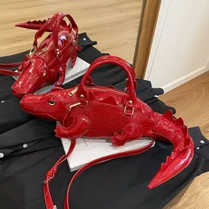 Women's Messenger Bag, New 2025 Red Crocodile-Print Synthetic, Cute Small Crossbody with Golden-Tone Hardware, Zipper Closure & Chain Strap, Korean Fashion Trendy, for Everyday Use Parties Dancing, Durable & Easy-Care Hand Washable