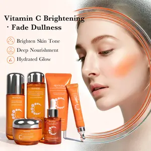 [BBB]Hiangel Natural VC Nourishing Hydration Gift Set - Cleansing Hydration Makeup Removal Skincare Moisturizing Multi Vitamin C Moisturizer with Witch Hazel & Azelaic Acid - Cleanser