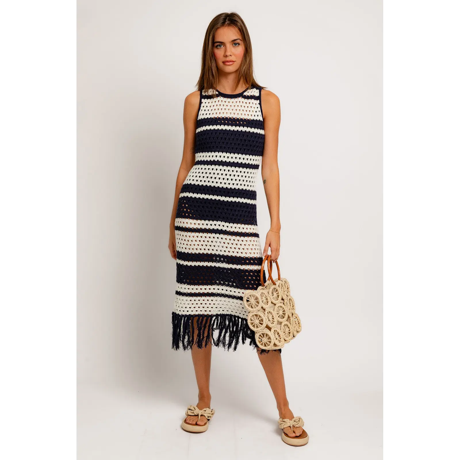 Sloane Crochet Sweater Dress