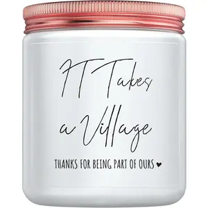 Thank You Gifts for Women - Teacher Appreciation Gifts, Candle Gift for Nanny Babysitter Coach Day Care, Thanksgiving & Christmas Day Gift for Teachers Friends
