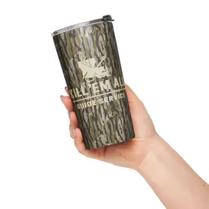 Kill ‘Em All Bottomland Camo stainless steel tumbler