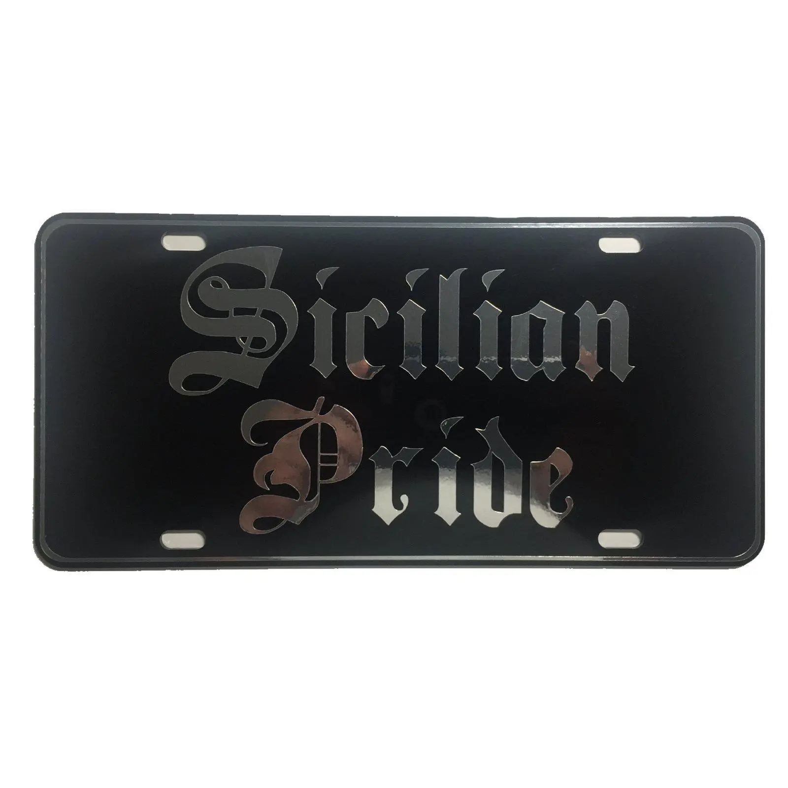 CustoMonsterDesigns Sicilian Pride Heavy Duty Aluminum License Plate
