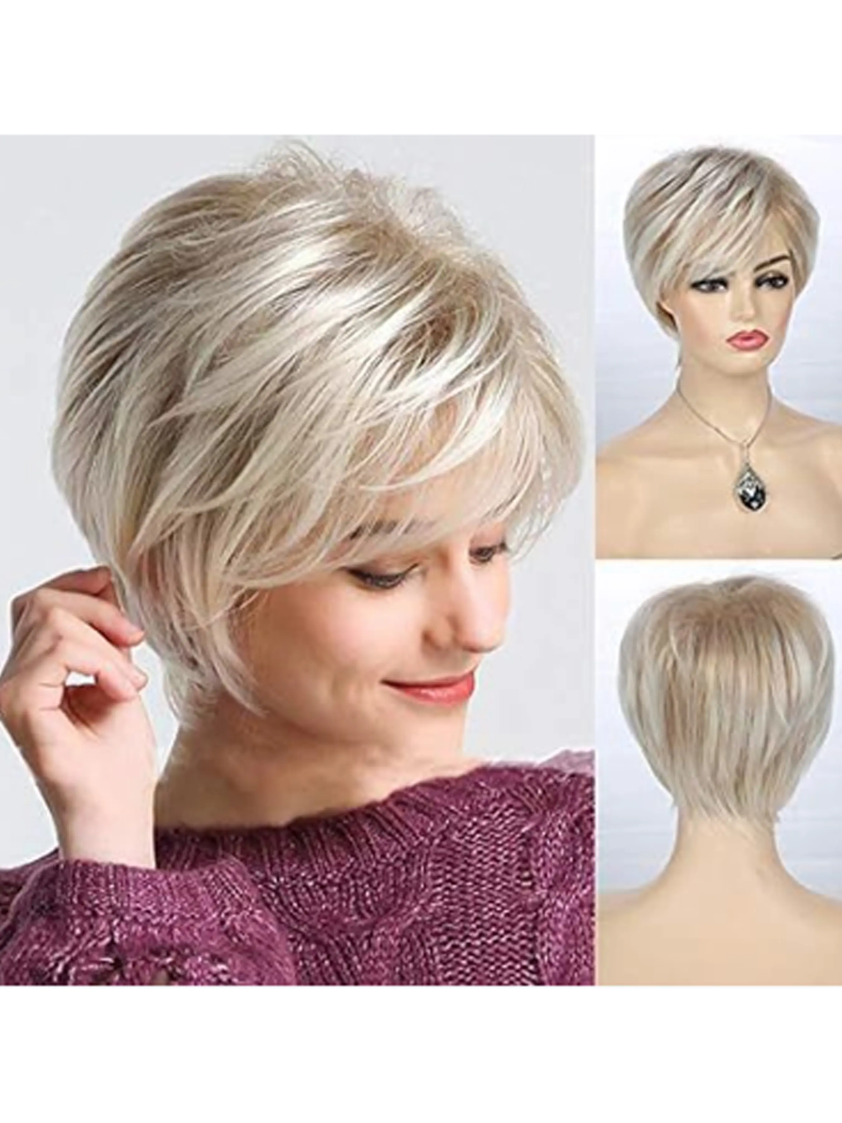 angled asymmetrical bob - TikTok Shop
