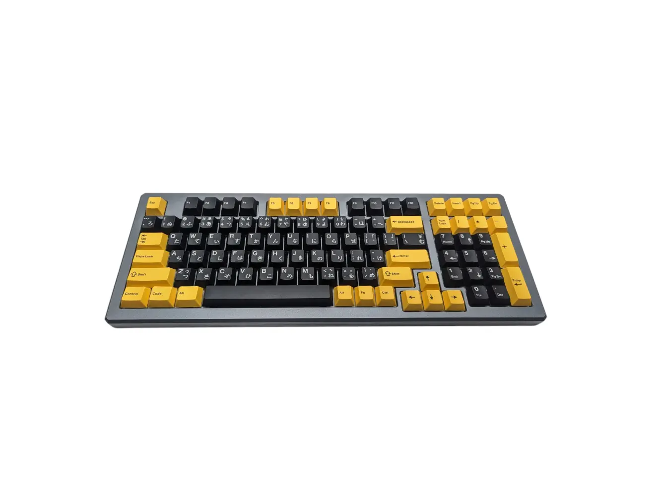 Harlequin Yellow on Black (TK-YOB) ABS Cherry MX Keycap Set