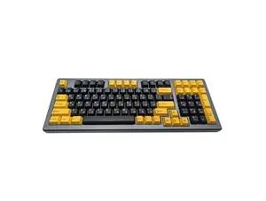 Harlequin Yellow on Black (TK-YOB) ABS Cherry MX Keycap Set