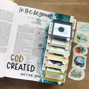 The Creation Interactive Bible Journaling Old Testament Genesis Page Kit