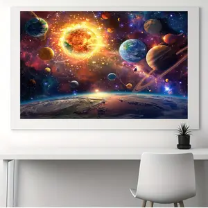 For Galaxy & Solar System Tapestry - Space Planets Wall Hanging for Bedroom, Living Room, Dorm Decor Home Decoration Art