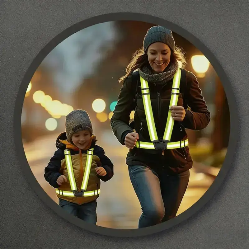 Reflective outdoor activity vest set (3-piece set), high visibility breathable safety equipment, suitable for night running, cycling, hikingRAIMENTRY Reflective outdoor activity vest set (3-piece set), high visibility breathable safety equipment, suitable for night running, cycling, hikingRAIMENTRY