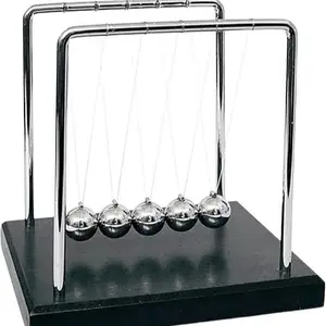 Newtons Cradle Balance Balls 7 1/4",Science Physics Gadget,Desk Toys & Accessories Adult Fidget adhd  toy sensory play anti anxiety push pop  pop slimeball fidget game