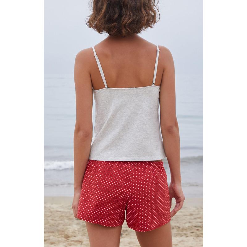 John Galt Women's Red Polka Dot Emery Lounge Shorts