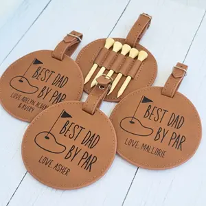 First Fathers Day Gift From Kids, Personalized Golf Gift, Golf Tee Holder, Best Dad By Par, Best Grandpa By Par, Golfer Gifts For Men