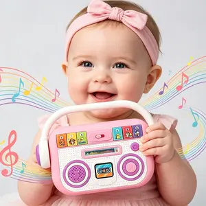 Children Early Learning Radio Baby Player Music Story Machine, Educational Toy for Infants, Portable Kids Gift for Holidays