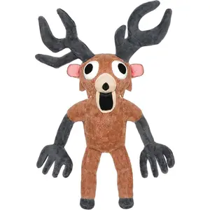 Forest of 99 Nights Plush - 14.2" Enchanted Deer Monster Stuffed Animal, Soft Cuddly Creature from The Game, Cozy Gothic Throw Pillow for Bed Sofa, Gift for Gamers Fantasy Fans Adults