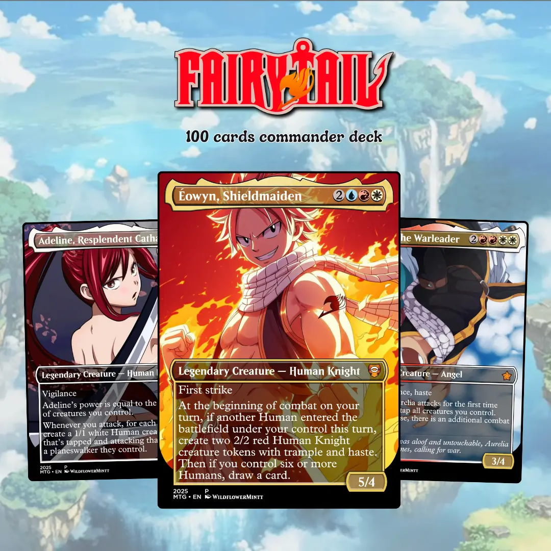 Proxy 100+ Commander Deck – Magic Guild Fantasy Theme | Dragon Slayer & Celestial Spirit EDH Strategy | Premium Print | Collector Gift
