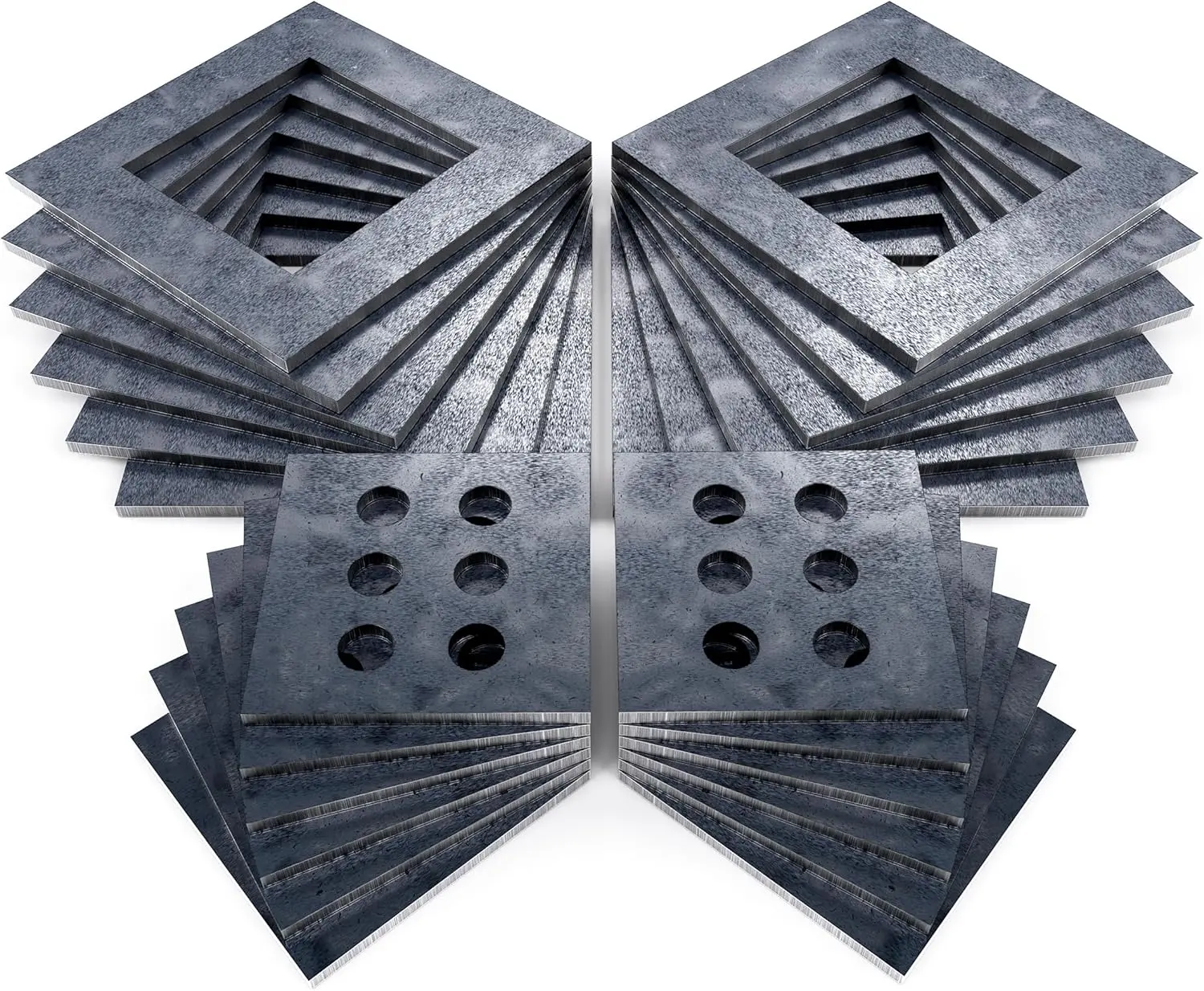 Welding Practice  Kit  24 count 1/8", 11 Gauge Metal Steel Sheets for Beginners to Build 2 Hollow Cubes and 2