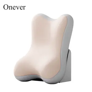 ONEVER Car Lumbar Support Backrest Pillow Memory Foam Driving Cushion, Ergonomic Bed Reading Pillow Headrest Wedge Pad for Automotive Seat Office Chair, Desk Stomach Sleeping Nap, Adjustable Neck Waist Protection, Removable Washable Cover
