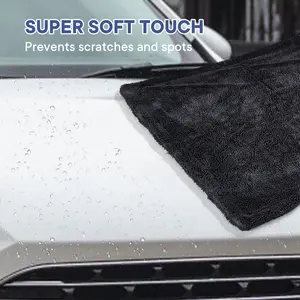DRYING TOWEL SUPER ABSORBENT EXTRA LARGE 36"x24" ULTRA SOFT MICROFIBER 1300GSM DOUBLE TWISTED-LOOP DRYING TOWEL FOR CARS TRUCKS SUV