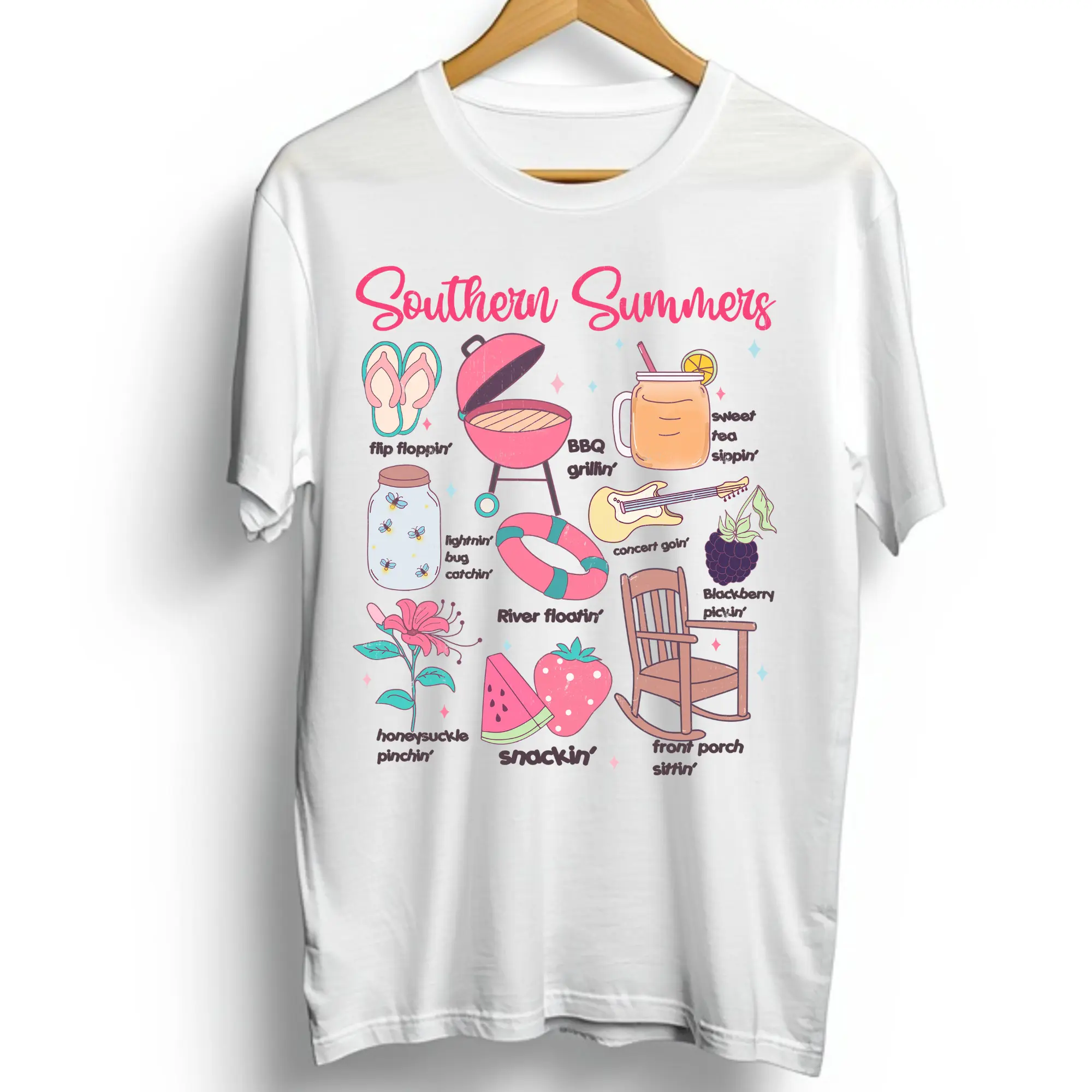 Southern Summers Collage Printmaking Embossing Accessory - Customized Craft T-Shirt Print Transfer Supply, Ready-to-Press DIY Specialty Tool for Toys & Hobbies Projects