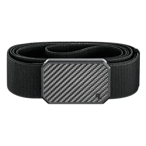 Groove Life Groove Belt, Men's Magnetic Stretch Belt, Adjustable Fit & Durable for Work, Everyday Carry & Casual Wear, Carbon FIber / Black