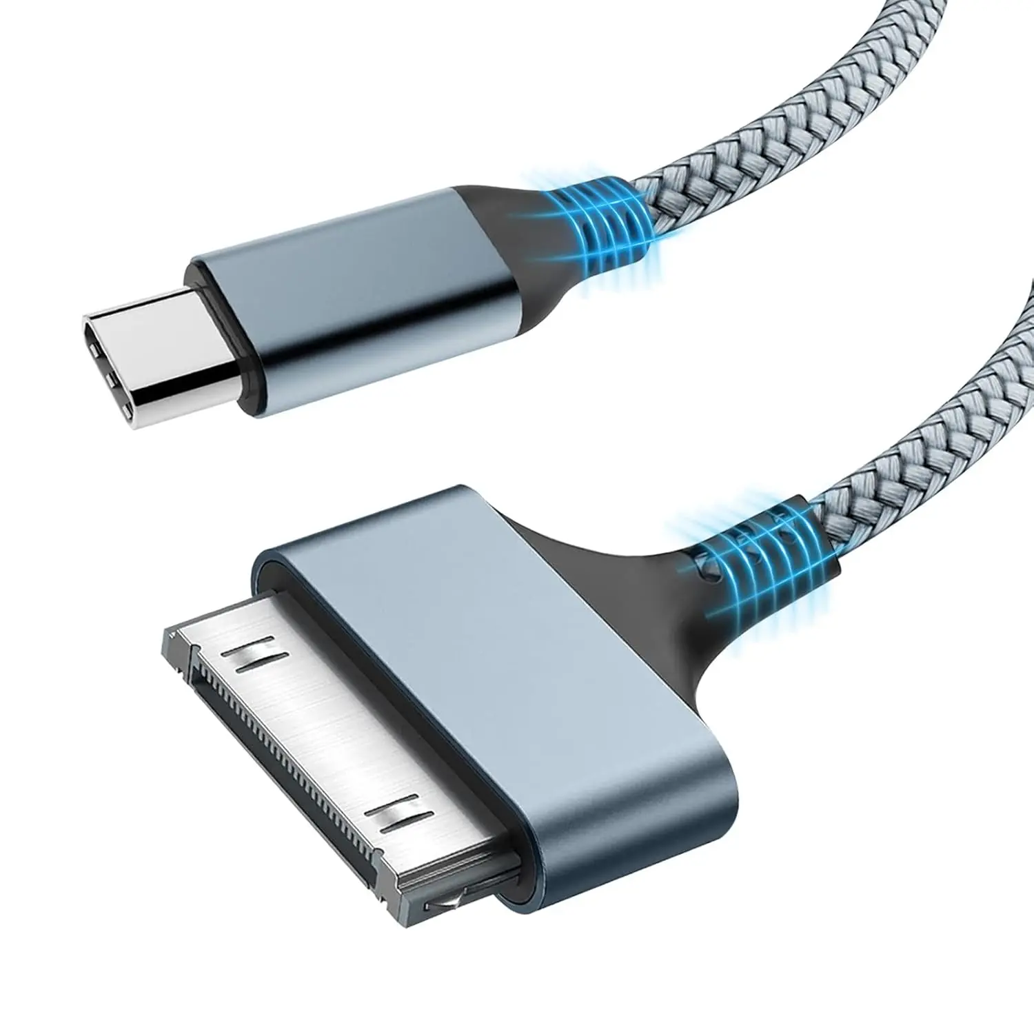 30 Pin to USB C , & Sync Compatible with 4S/4, 3G/3GS, iPad 1/2/3, iPod /Nano (1M/3.3FT) 30 Pin to USB C , & Sync Compatible with 4S/4, 3G/3GS, iPad 1/2/3, iPod /Nano (1M/3.3FT)
