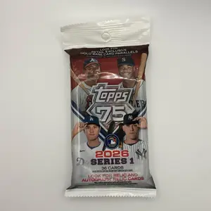 Topps 2026 Series 1 Baseball Cards - 38 Cards per Pack with Holo Base Card Parallels & Relic Autograph Cards