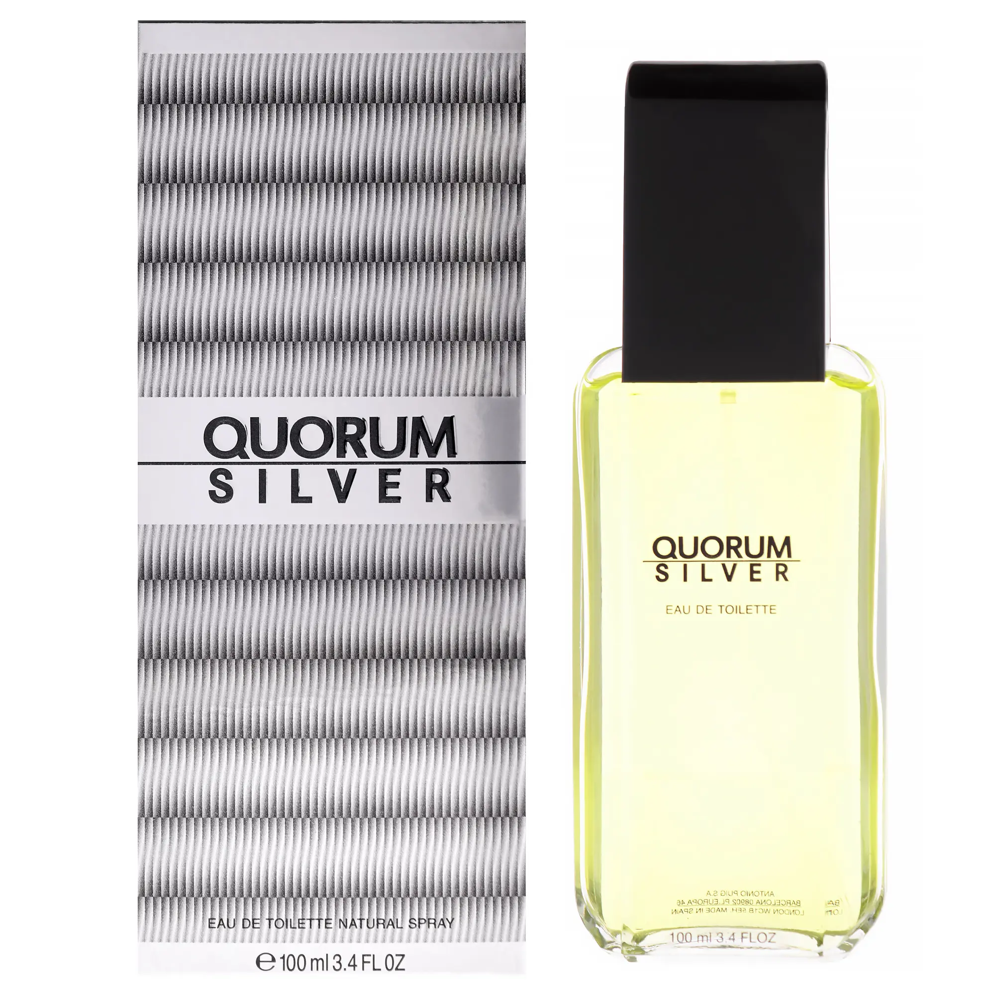 Quorum Silver by Antonio Puig for Men - 3.4 oz EDT Spray