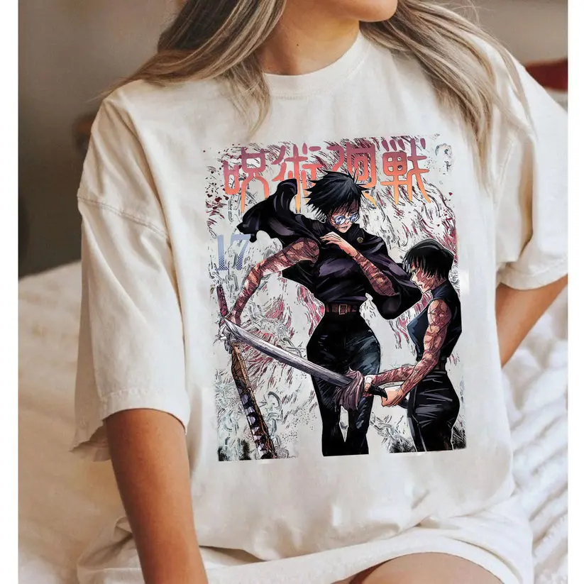 GIBSONstore Vintage Retro Maki Zenin Jujutsu Kaisen Sweatshirt, Maki Anime Shirt, Maki Zenin Hoodie, Anime Manga Graphic Shirt, Japanese Anime Tshirt, Anime Graphic Shirt, Gift for Anime Manga Fan